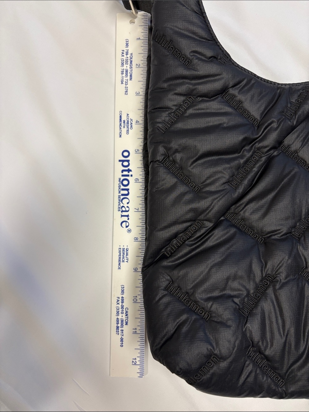 lululemon Black Quilted Nylon Shoulder Tote - Picture 4 of 5